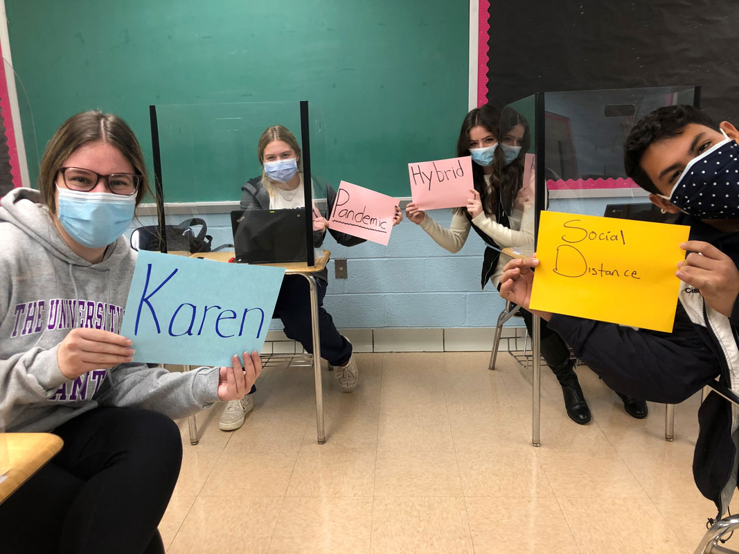 , from left to right, Julie Rogel, Ainsley Lumpe, Juliet Marinello, and Jorge Parada Cisneros.
