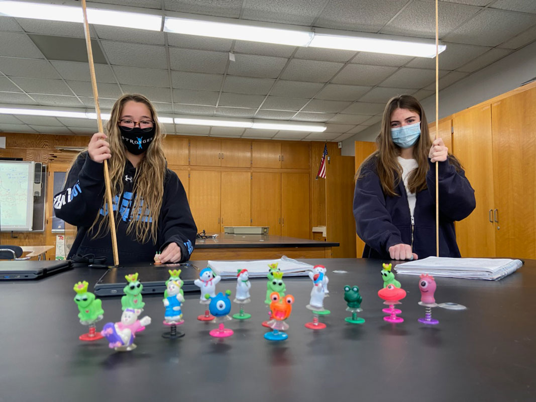 Huntington High School AP Physics students have made adjustments due to COVID-19