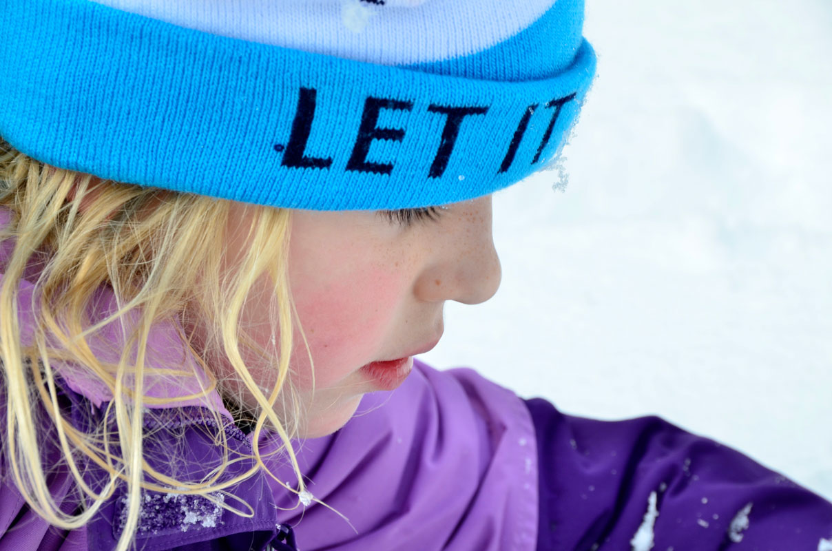 Anna Bell Young captured the joy of a youngster in the midst of a snowstorm.