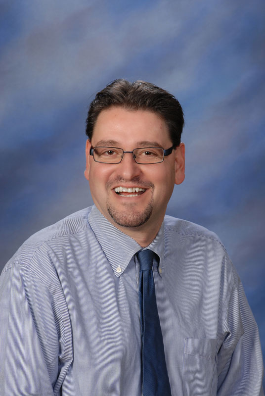 Huntington High School drama club faculty advisor Michael Schwendemann