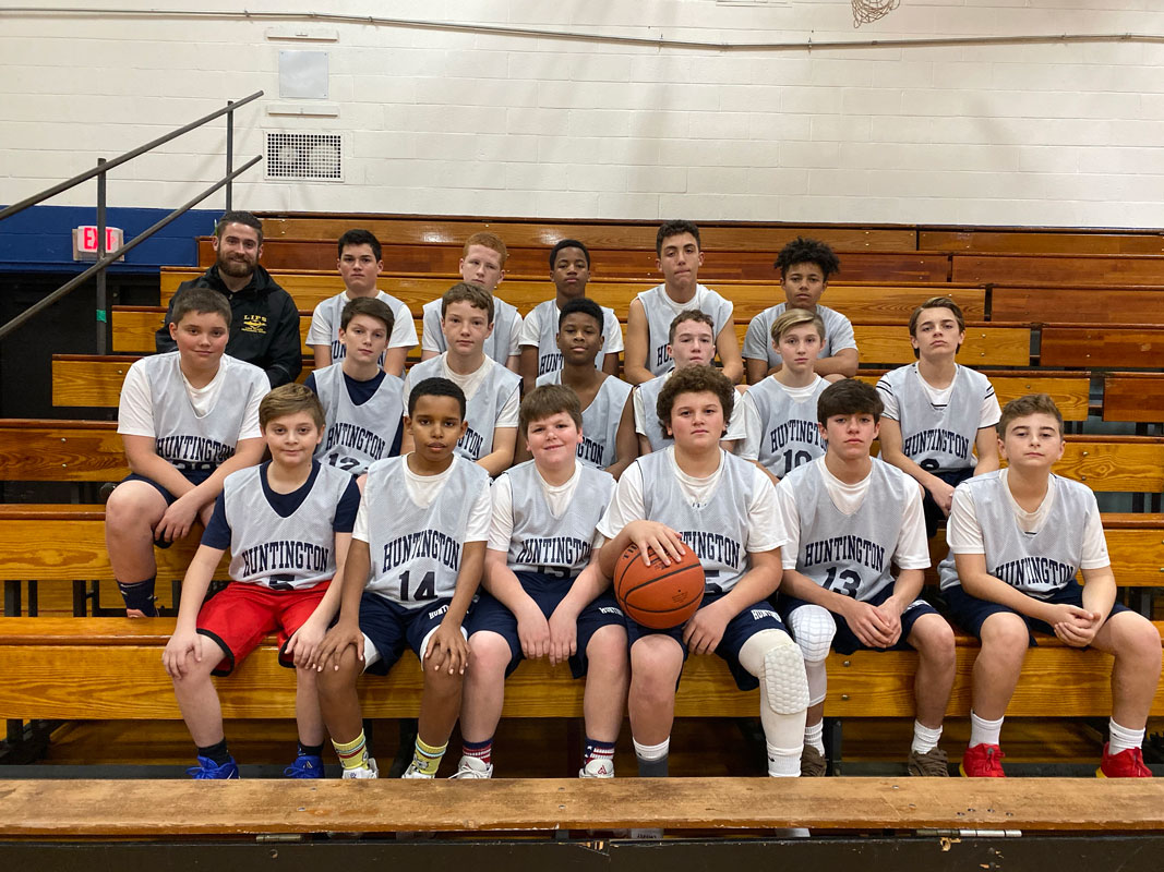 The 2019-20 J. Taylor Finley Middle School boys' basketball team coached by Alex Nelson.