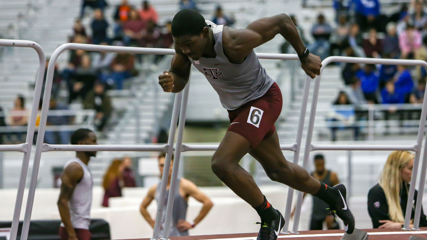 Huntington alum Infinite Tucker is an NCAA Division I All-American at Texas A&M.
