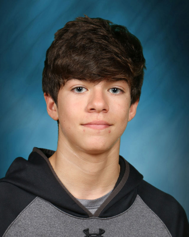 Finley eighth grader Luke Calabria.