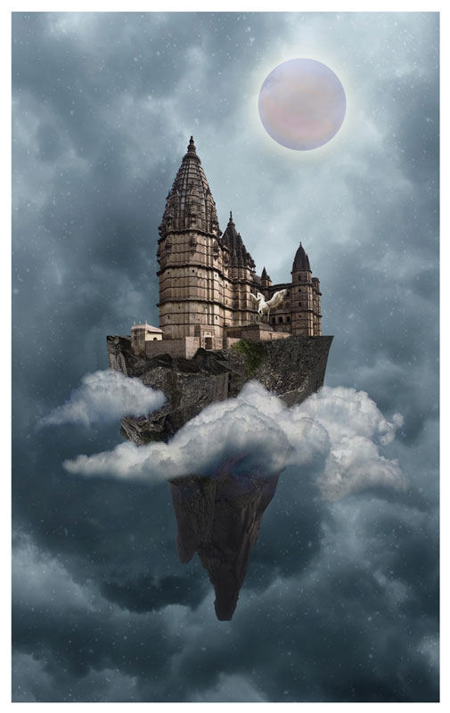 Joshua Silverstein's artwork titled Castle the Clouds.