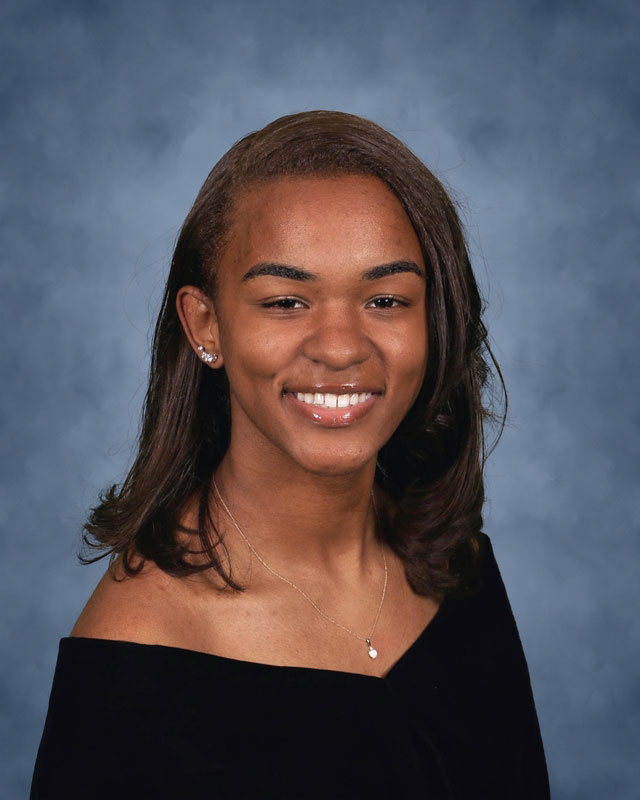 Vennyse Green is a member of the high school's Ready Step team. 