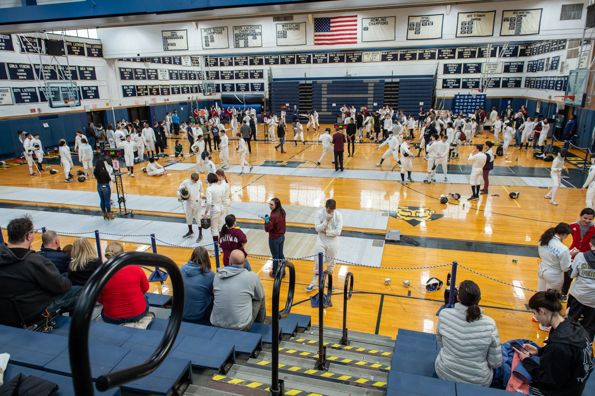 The action will once again be fierce at Saturday's Alan Kuver Memorial Fencing Relay. (Darin Reed photo.)