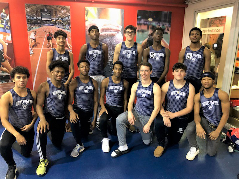 The Huntington boys' track and field team's Millrose Games qualifier participants 