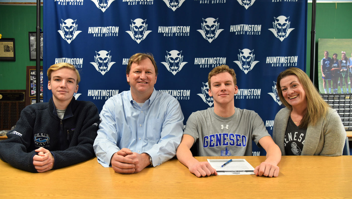 Huntington senior Chris Weber plans to swim for SUNY Geneseo next fall 