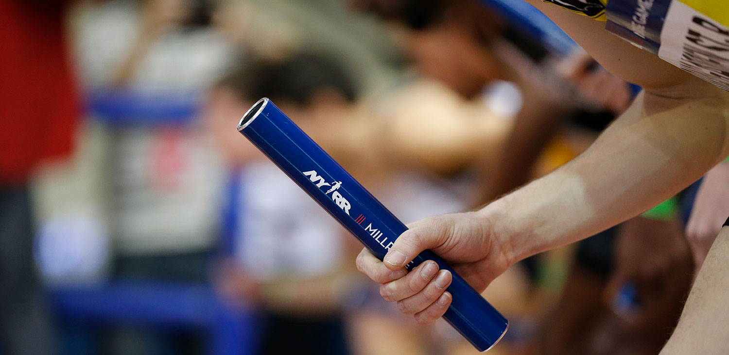 The Huntington boys' track team's underclassmen were once again strong in the relay events