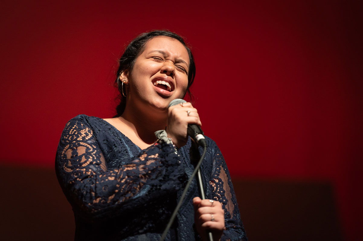 Ashley Genao's vocal performance captured first place honors at last year's K-Factor. (Darin Reed photo 