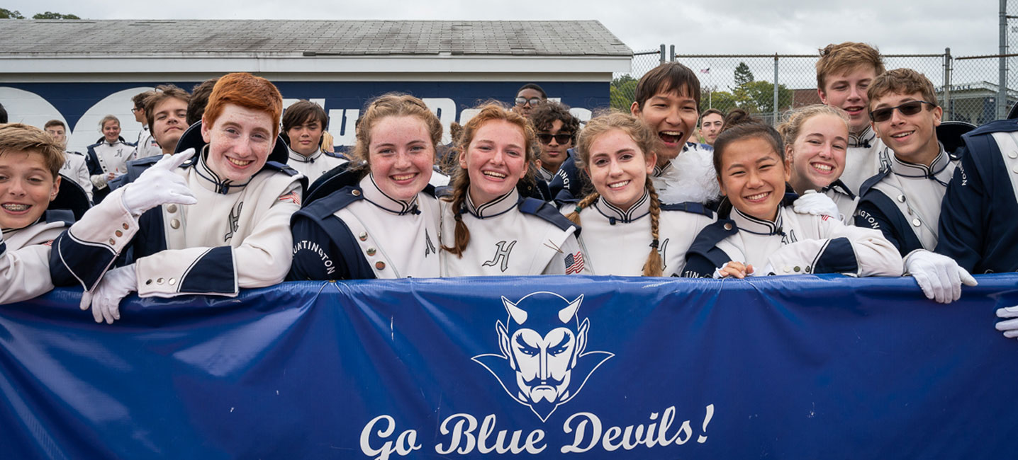 The Blue Devil marching band traces its origins to 1934. (Darin Reed photo