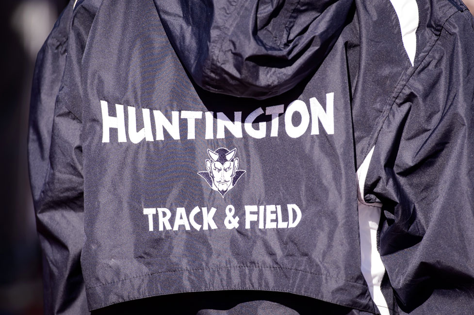 Huntington's boys' track team enjoyed a strong showing at the league championships. (Darin Reed photo.)