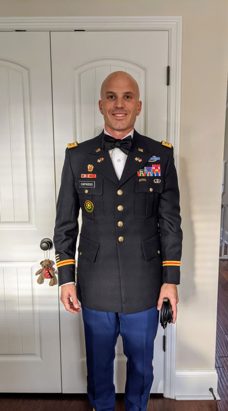  US Major Chris Capasso has visited Washington Primary School. 