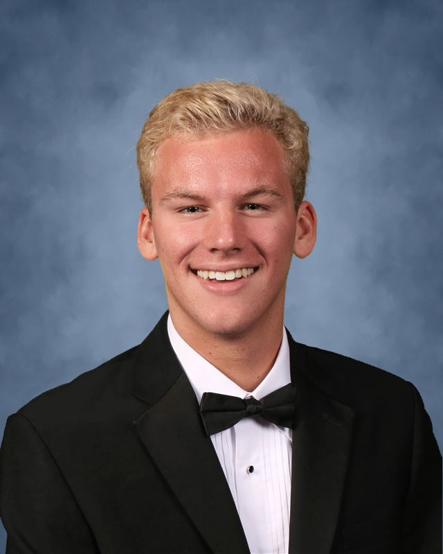  Huntington High School senior Christopher Weber  