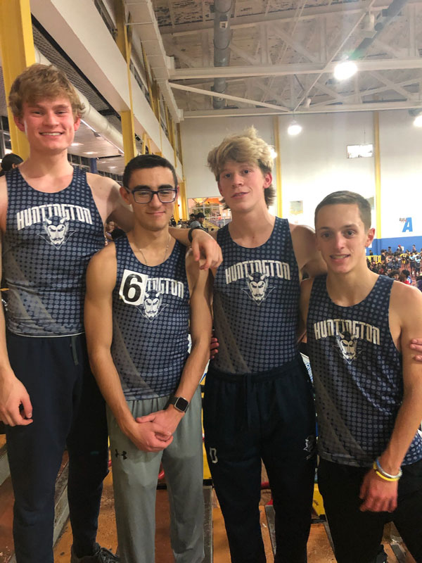 The 4x800m relay consisting of Andrew McKenzie, Aidan Heller, Cole Pillion and Craig Haas.