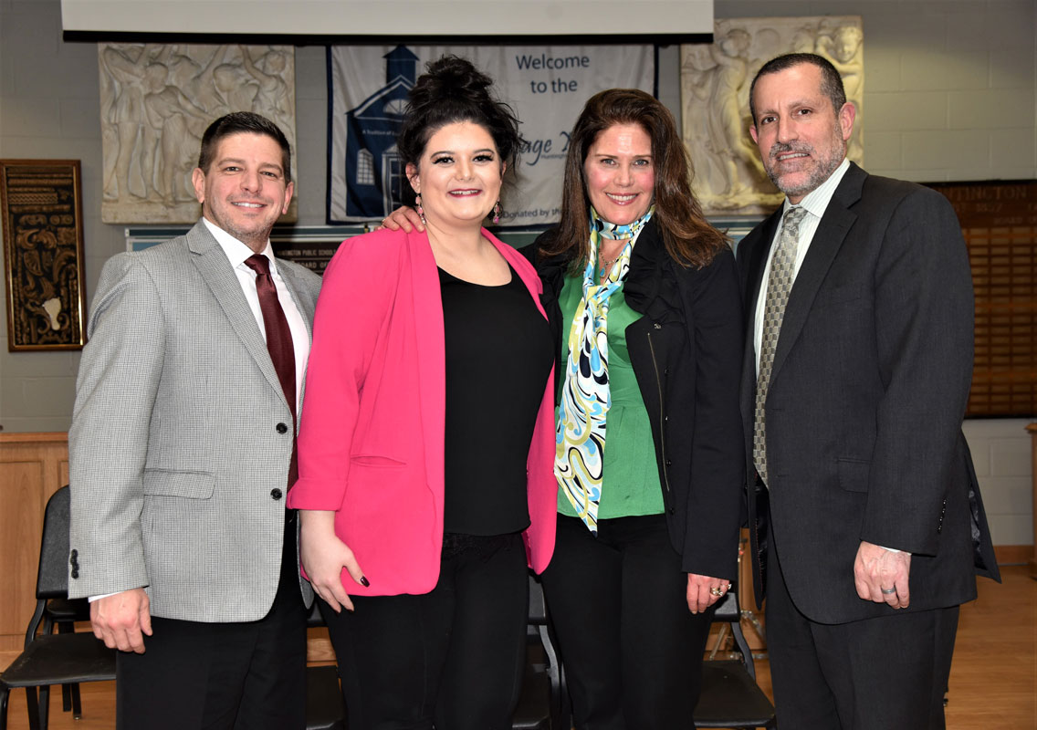 Eric Reynolds, Victoria Garbarino, Dr. Jennifer Scott Miceli and James W. Polansky 