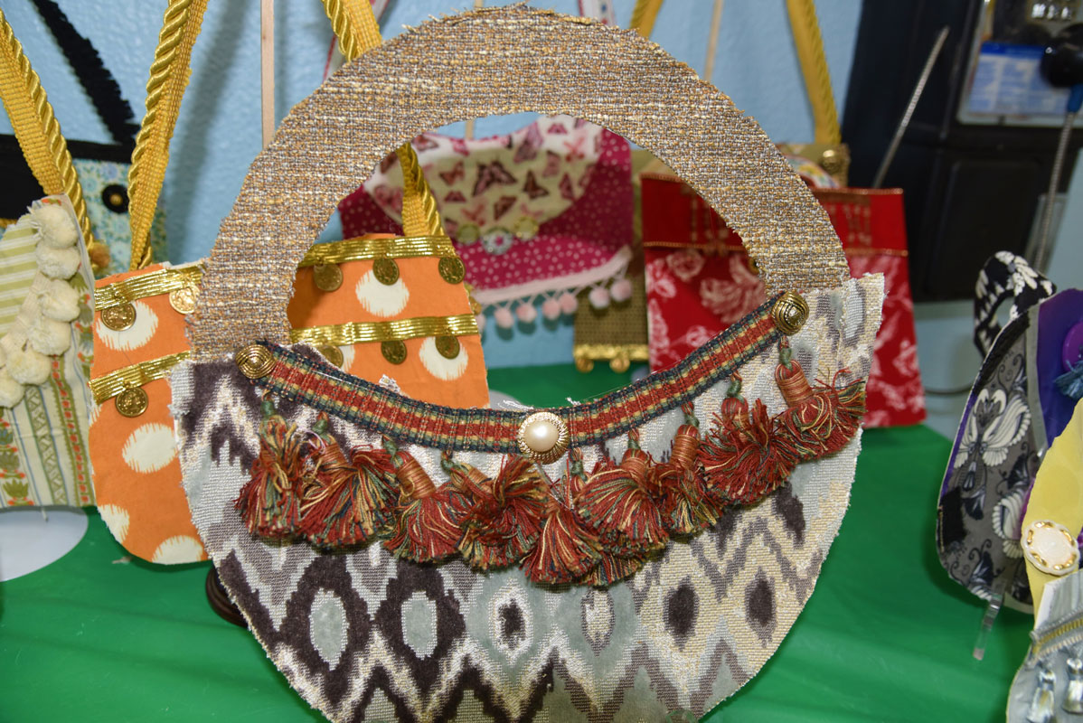 Washington School third graders made beautiful fashion handbags in art class