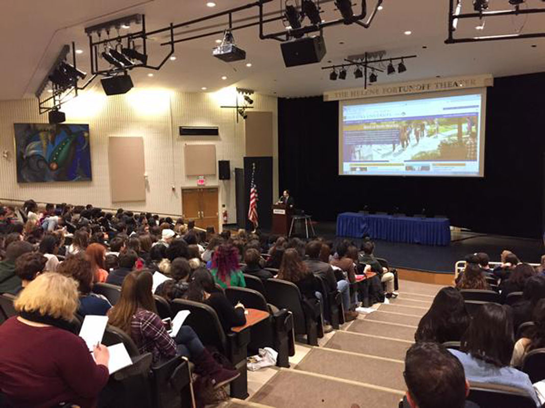 Hofstra University's High School Press Day was jam-packed.