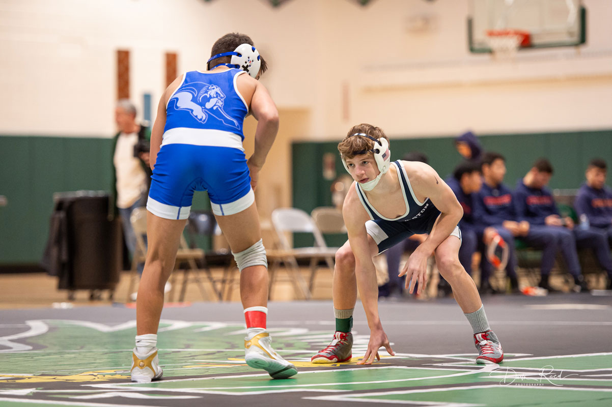 Sophomore Lucas Cirlincione (right) reached the finals of the Kohl Invitational. (Darin Reed photo.)
