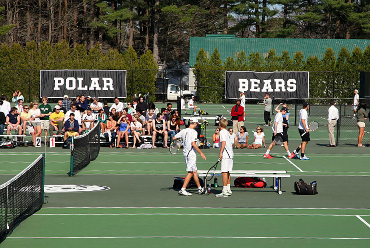 Huntington senior Jack Flores plans to play tennis at Bowdoin College. (Darin Reed photo)
