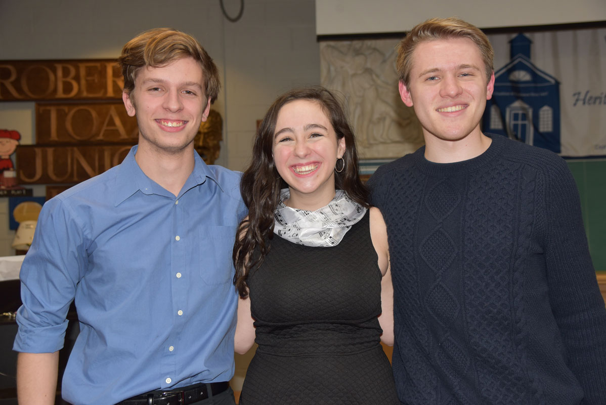 Nathan Soric, Abby Semelsberger and Chris Mavrogian were among the performers 