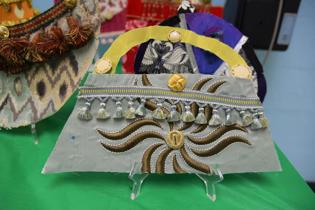 Washington School third graders made beautiful fashion handbags in art class 