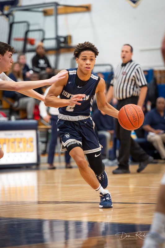Huntington junior Adrian Brooks with the ball. (Darin Reed photo)