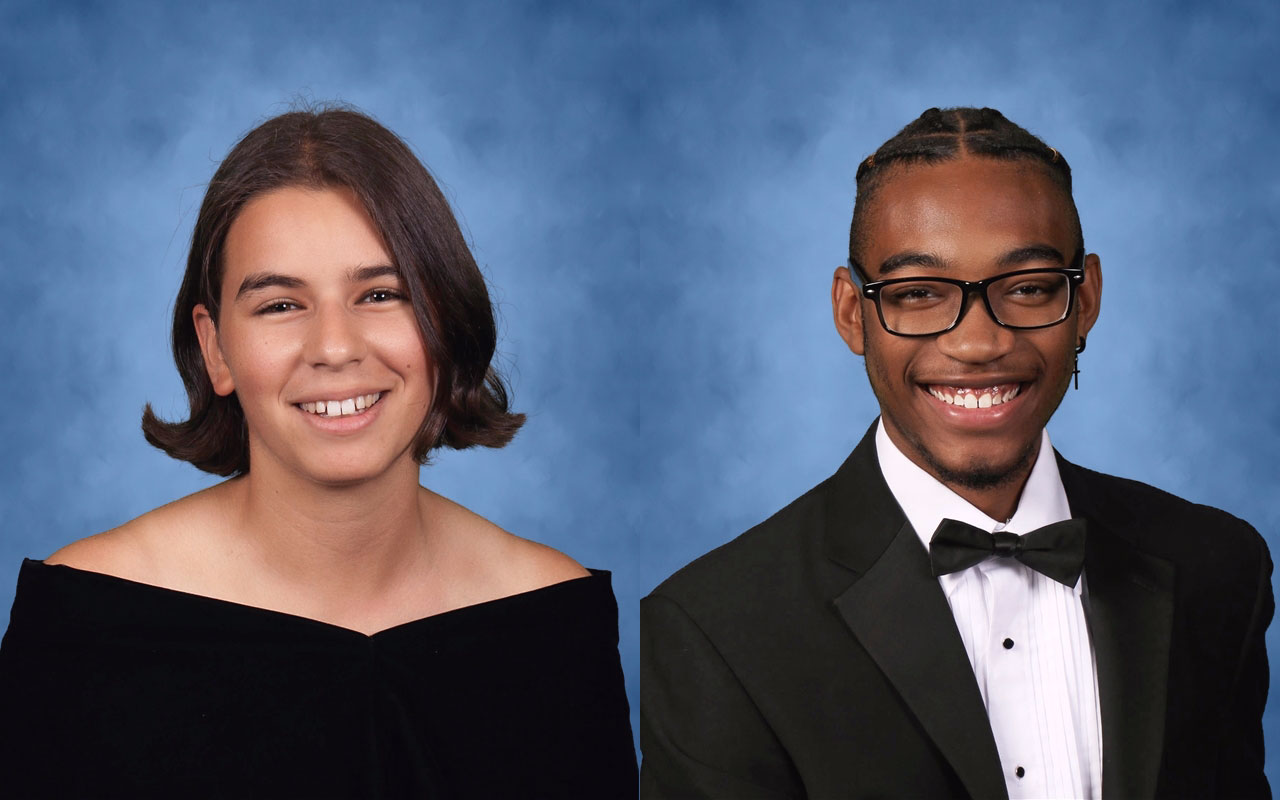 Molly Kessler (left) and Omari Stephen (right) garnered the National School Development Council Award.