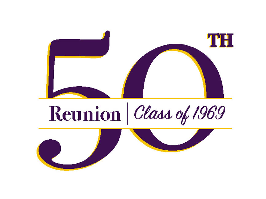 Huntington's Class of 1969 presented two reunion scholarships to Class of 2020 members 