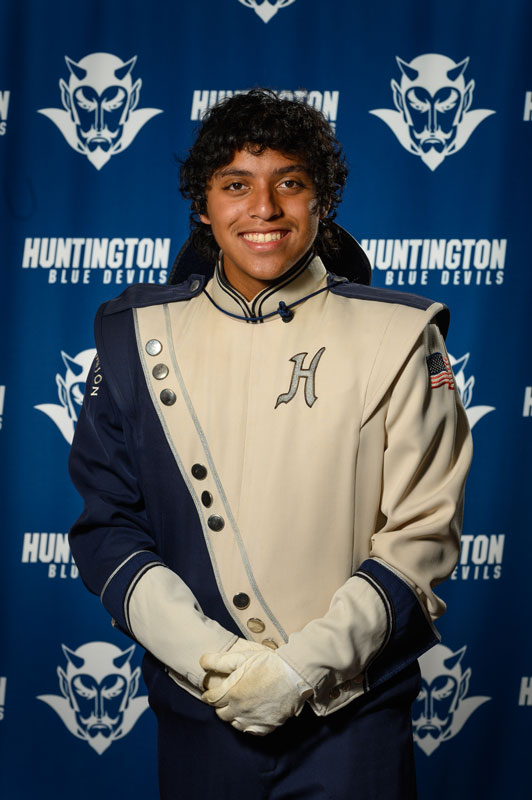  Jose Suarez played trumpet with the Blue Devil marching band. (Darin Reed photo.) 