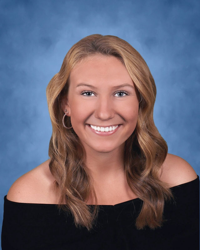 John Bosco Memorial Scholarship recipient Holly Wright.