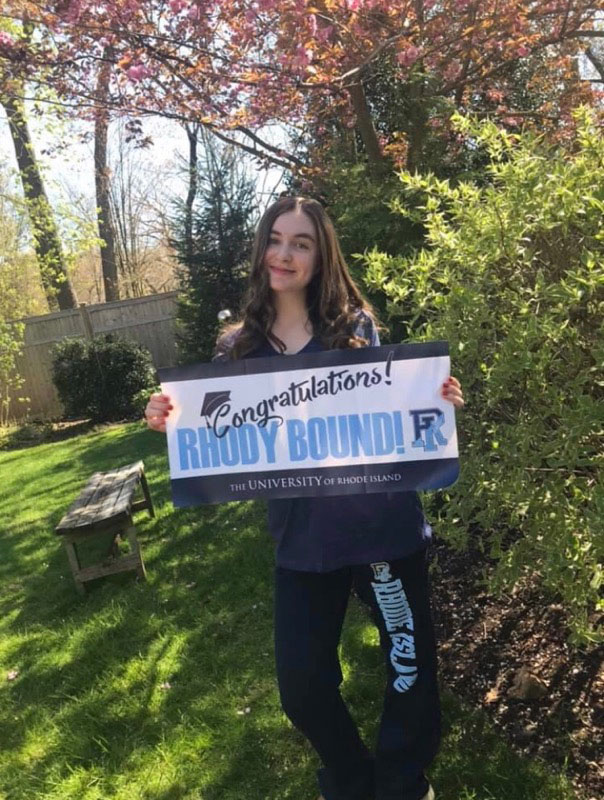 Huntington Class of 2020 member Natalie Ciccone is headed to the Univ. of Rhode Island.