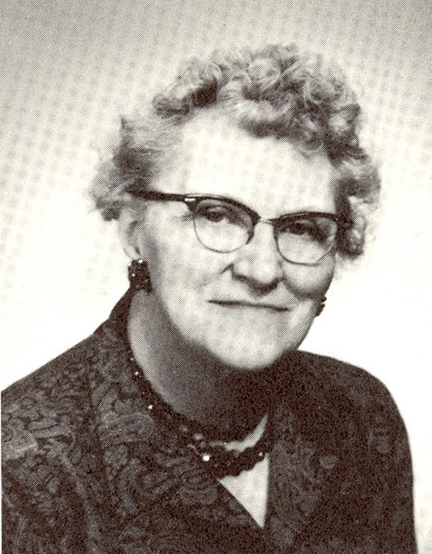 Math teacher Edna Van Wart in 1962.