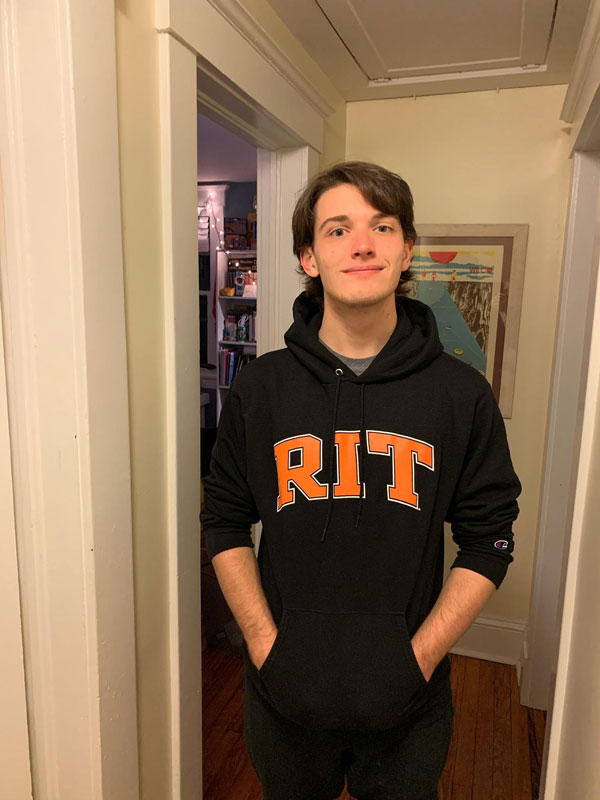 Foster Sullivan is ready to start his studies at RIT.