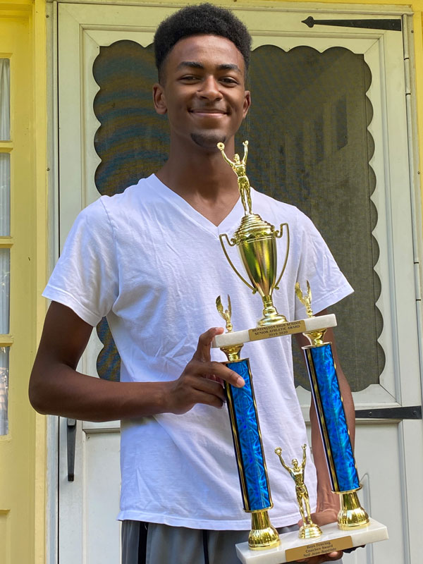 Huntington fencer Neil Jean-Baptiste plans to attend the University of Delaware.