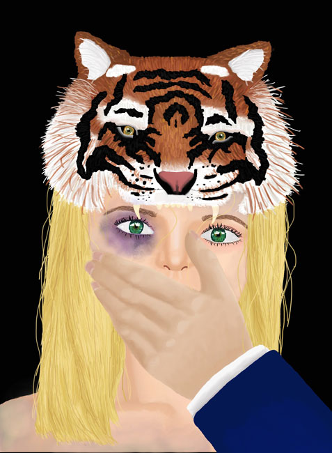 Christina Hornstein's dazzling artwork titled Suppression.