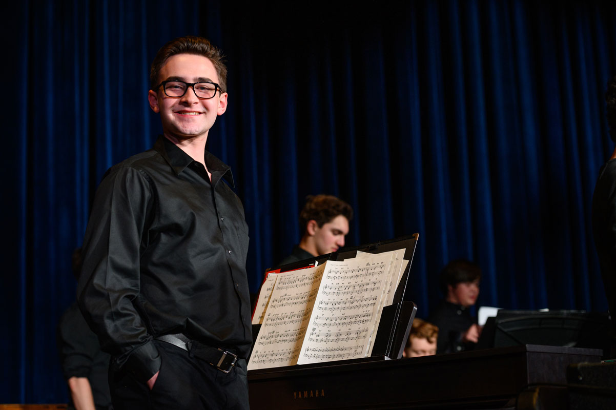 Huntington senior Michael Reed is an immensely talented musician. (Darin Reed photo.)