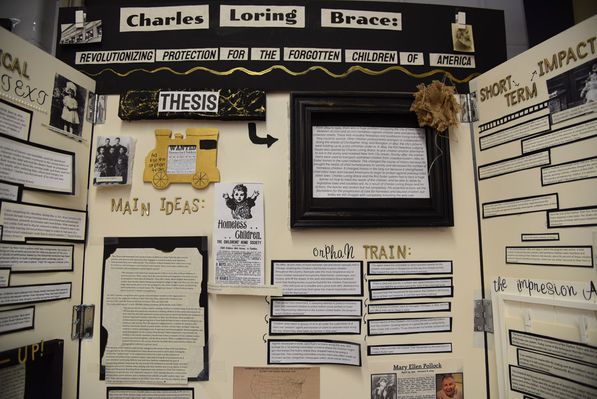 Lilly Polak's award winning National History Day exhibit.