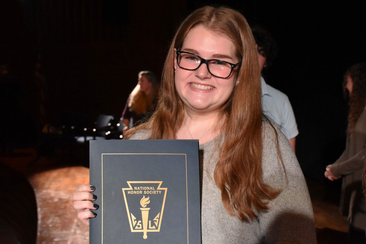 Emily Cheshire has served on the executive board of Huntington's National Honor Society chapter. (Madelyn Reed photo.)