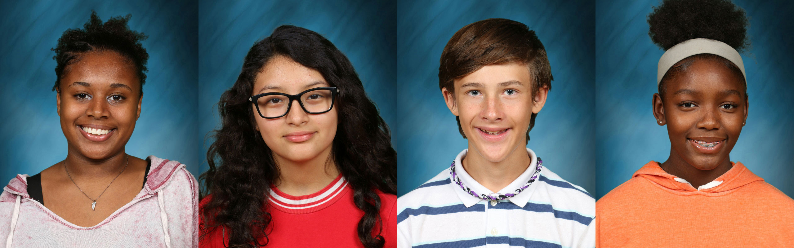 Finley student council officers Chloe Hunt, Stephanie Reyes-Morales, Jake Amend and Mia Thompson.