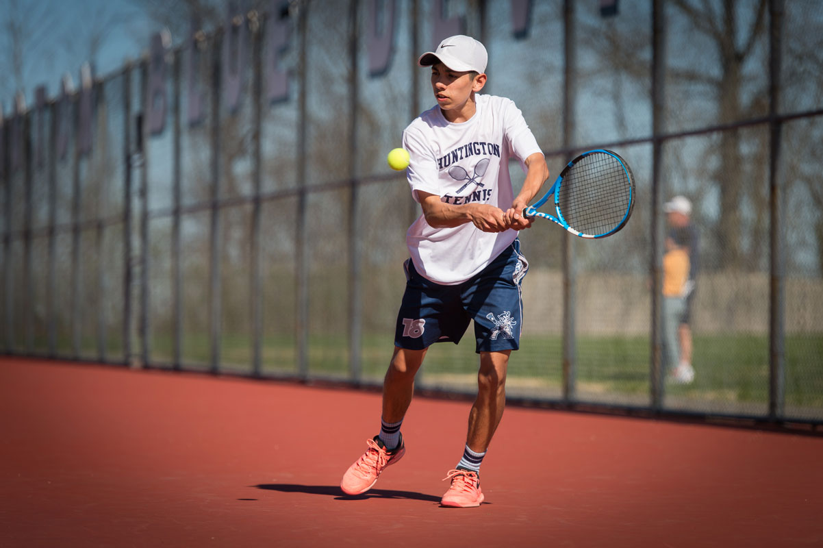 Jack Flores is back in the Blue Devil tennis fold as a senior. (Darin Reed photo)