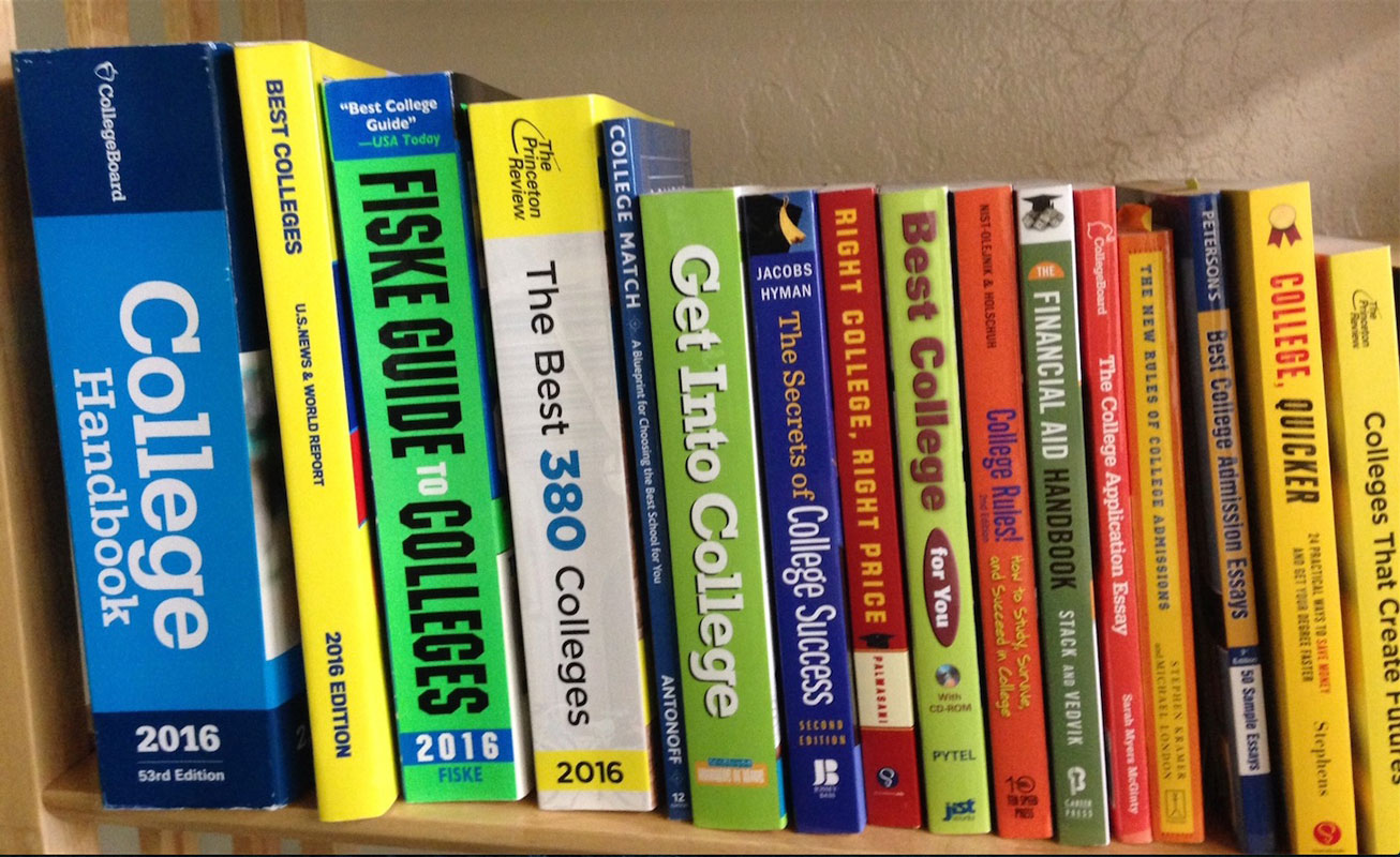 Huntington High School's College Office is loaded with valuable resources.