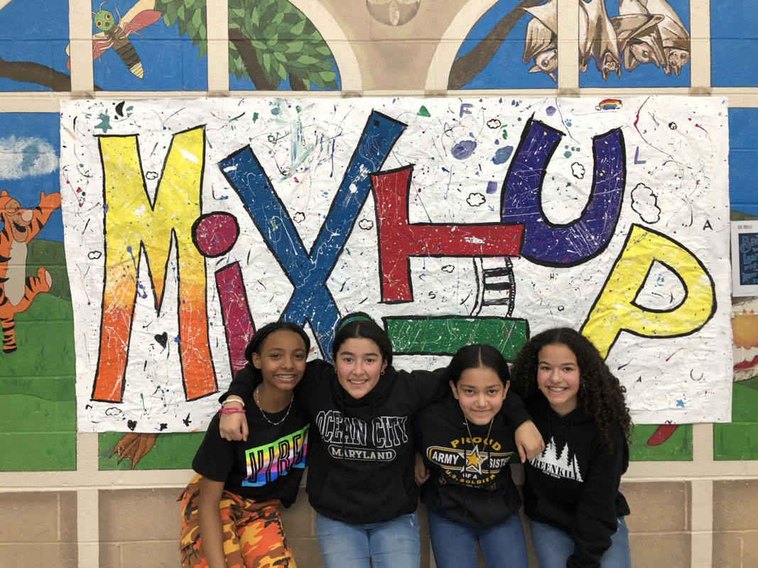 Woodhull School students had a fun time at Mix It Up at Lunch Day 