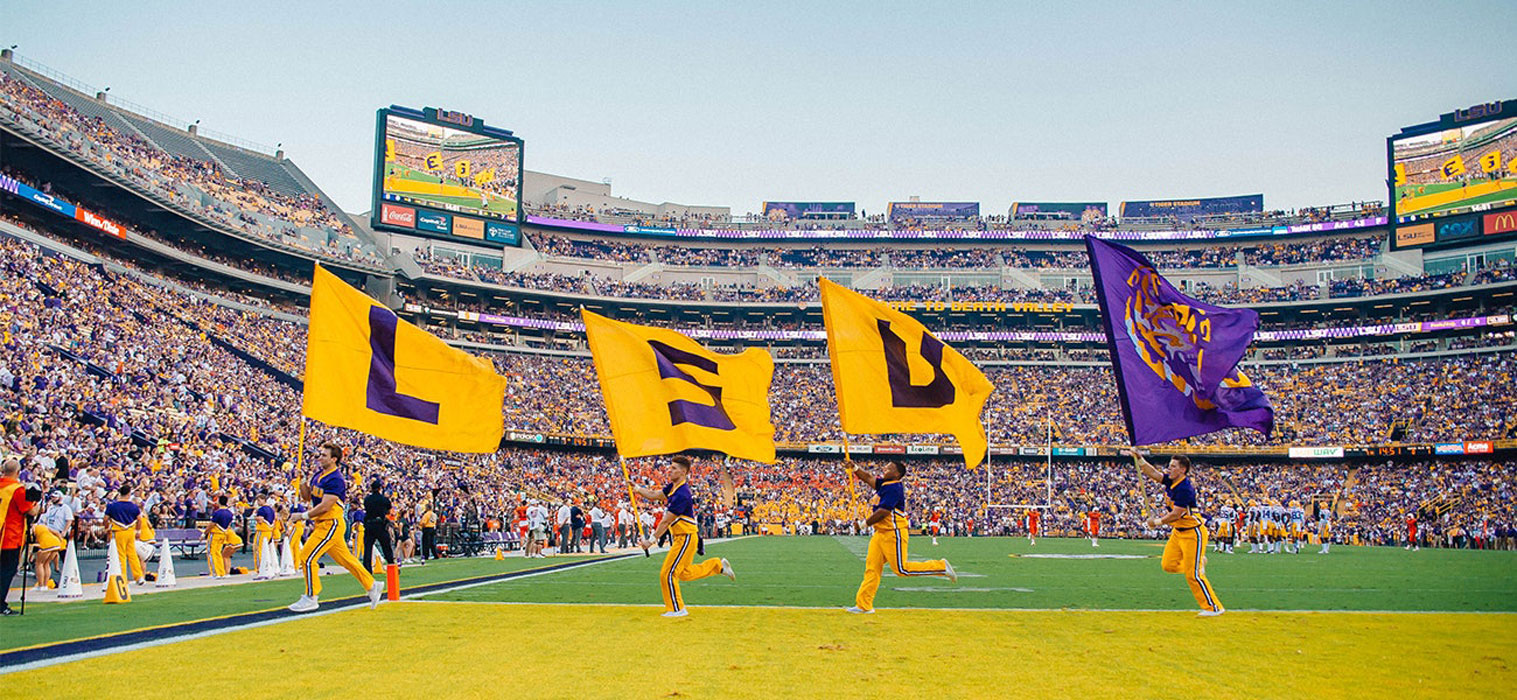 LSU is well known for its enormous school spirit 