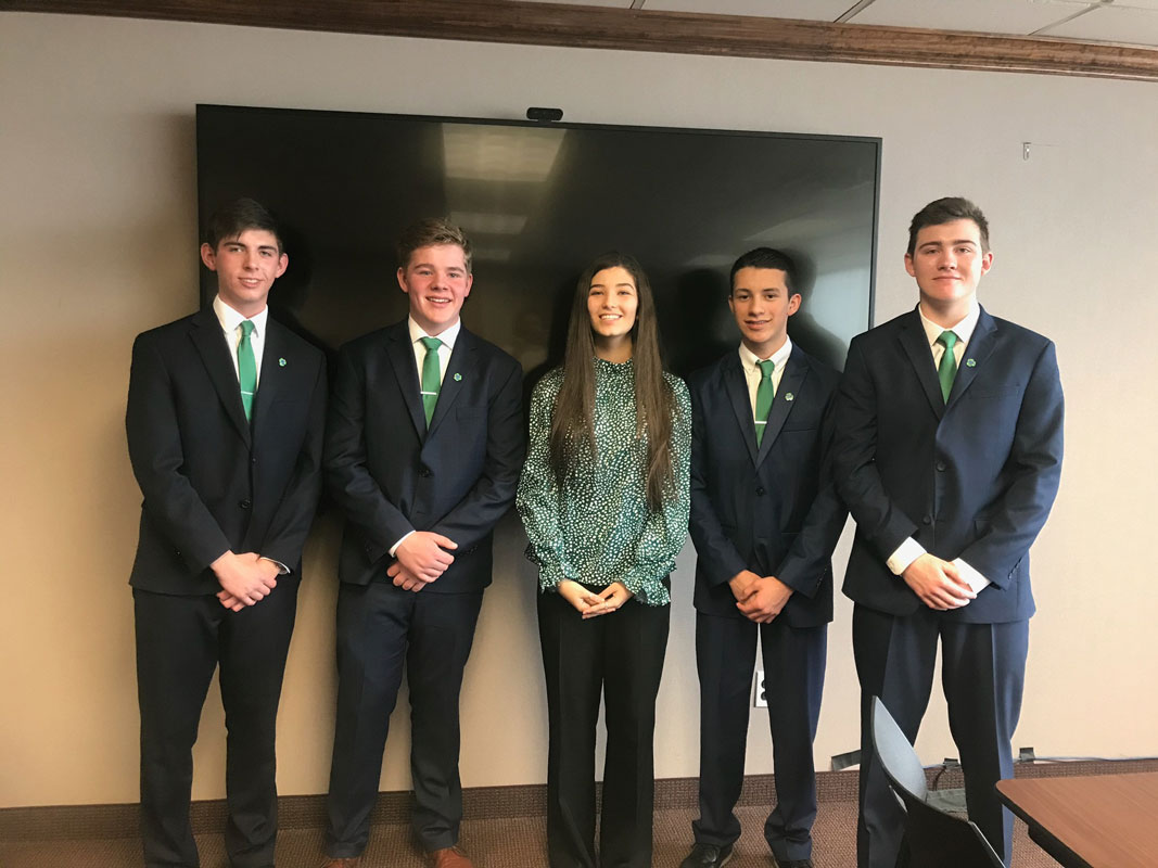 BioSol's executive leadership team at this week's LI regional business plan finals.