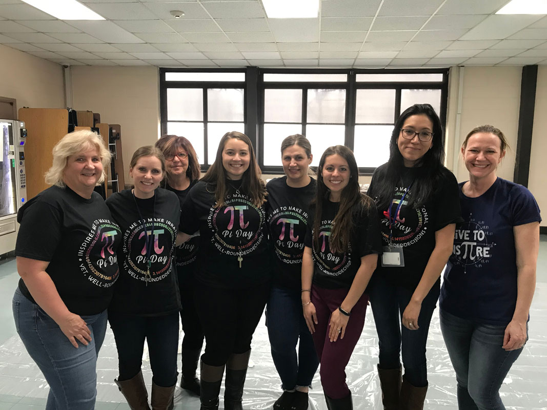 Huntington High School teachers joined in the celebration of Pi Day (1)