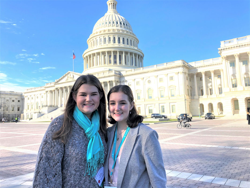 Charlotte and Emily Cheshire in at the US Capitol in Washington, DC (2)