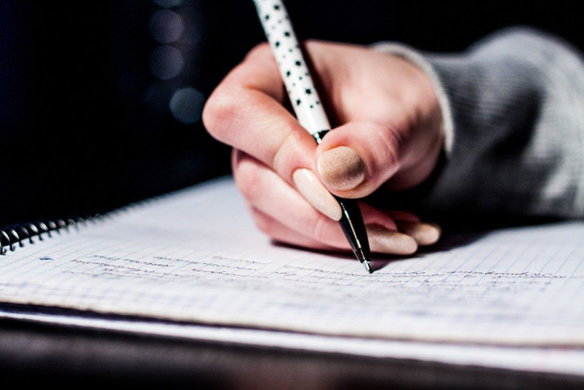 Huntington sophomore Alexis Kaloudis won first place in a town writing contest 