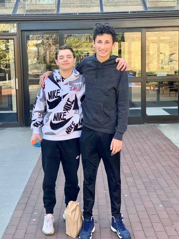 Joey Zink and Jaden Argaman at Youth Film Day last weekend at Hofstra University 