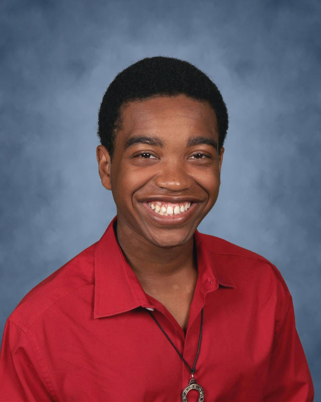  Huntington High School senior Robert Jean-Gilles. 